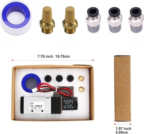 GHM Pneumatics Solenoid Valve 1/4''npt DC12V 3Way2Position Single Coil Pilot-Operated Electric Solenoid Valve 4V310-10 in Saudi Arabia