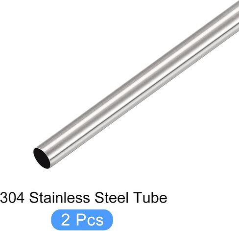 METALLIXITY 304 Stainless Steel Tube (2mm OD x 0.3mm Wall T x 300mm L) 2Pcs, Straight Tubing - for Home Furnishing, Machinery in Saudi Arabia