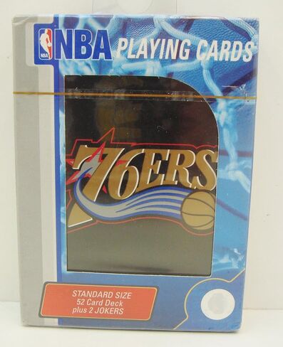NBA Philadelphia 76ers Playing CardsHardwood Playing Cards, Team Colors, One Size in Saudi Arabia
