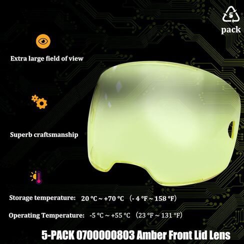 2024 Upgraded 0700000803 Clear Front Cover Lens Compatible with ESAB Sentinel A50 Welding Helmets, 3.94" x 2.36" Visible Lens, Eyestrain relief. Not for use with ESAB Sentinel A60 Welding Helmet. in Kuwait
