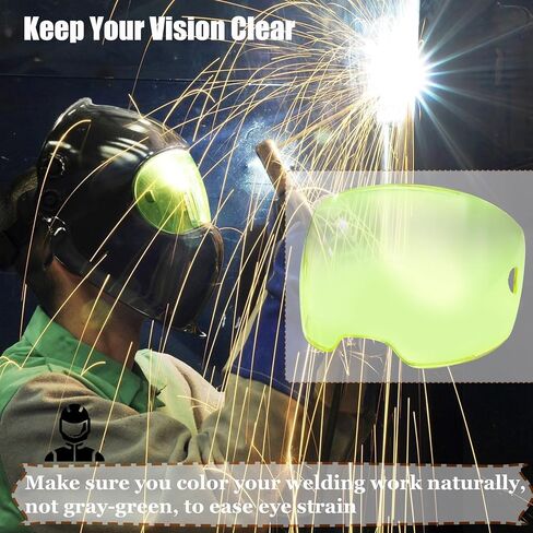 2024 Upgraded 0700000803 Clear Front Cover Lens Compatible with ESAB Sentinel A50 Welding Helmets, 3.94" x 2.36" Visible Lens, Eyestrain relief. Not for use with ESAB Sentinel A60 Welding Helmet. in Kuwait