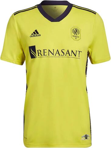 adidas Men's Nashville SC Home Soccer Jersey 2022 (Medium) Yellow in Saudi Arabia