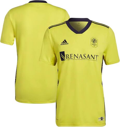 adidas Men's Nashville SC Home Soccer Jersey 2022 (Medium) Yellow in Saudi Arabia