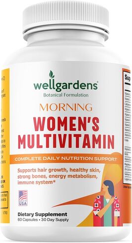 100% Pure Multivitamin for Women + Hair Growth Vitamins - Biotin, Vitamins, Minerals, Antioxidant Complex - Supports Hair Growth, Healthy Skin, Strong Bones, Immune System - Ages 18+ | 60 Capsules in Saudi Arabia