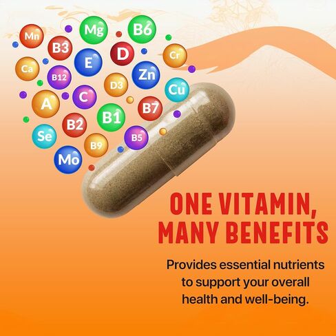 100% Pure Multivitamin for Women + Hair Growth Vitamins - Biotin, Vitamins, Minerals, Antioxidant Complex - Supports Hair Growth, Healthy Skin, Strong Bones, Immune System - Ages 18+ | 60 Capsules in Saudi Arabia