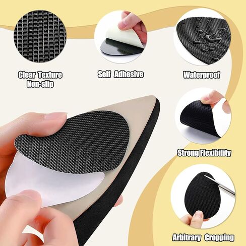 8PCS Four-Color Self-Adhesive Non-Slip Shoe Pads, High Heels Sole Protectors in Saudi Arabia