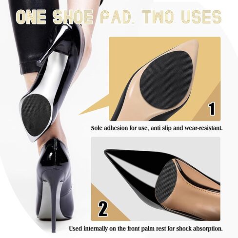 8PCS Four-Color Self-Adhesive Non-Slip Shoe Pads, High Heels Sole Protectors in Saudi Arabia