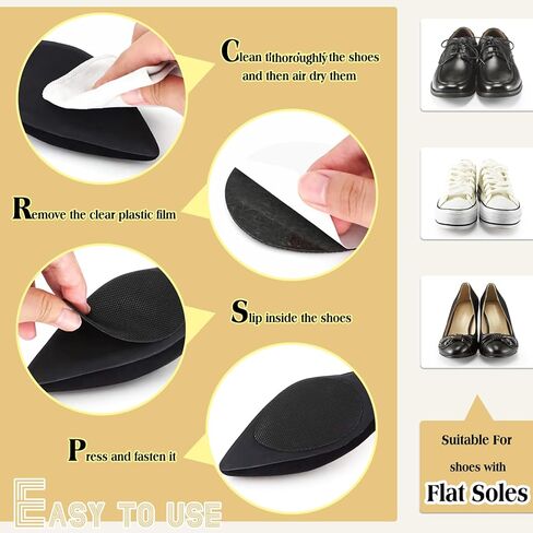 8PCS Four-Color Self-Adhesive Non-Slip Shoe Pads, High Heels Sole Protectors in Saudi Arabia
