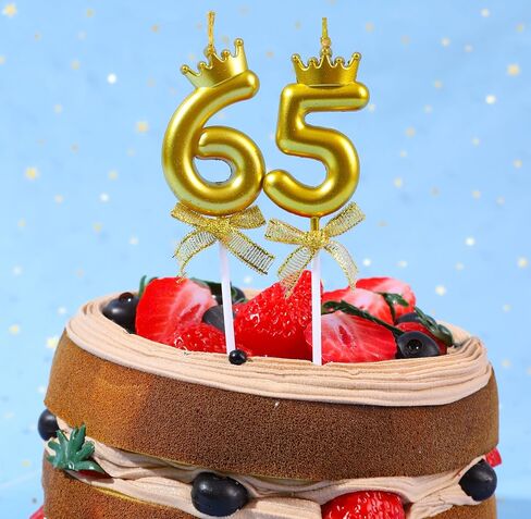 Number 15 Candle 3D Golden 15th & 51st Birthday Candles Cake Topper with Crown for Happy 15 and 51 Birthday Wedding Anniversary Party Celebration Decoration in Saudi Arabia