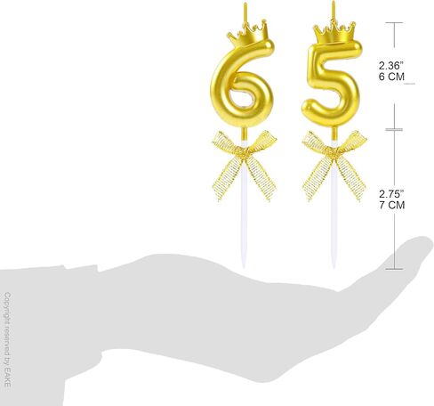 Number 15 Candle 3D Golden 15th & 51st Birthday Candles Cake Topper with Crown for Happy 15 and 51 Birthday Wedding Anniversary Party Celebration Decoration in Saudi Arabia