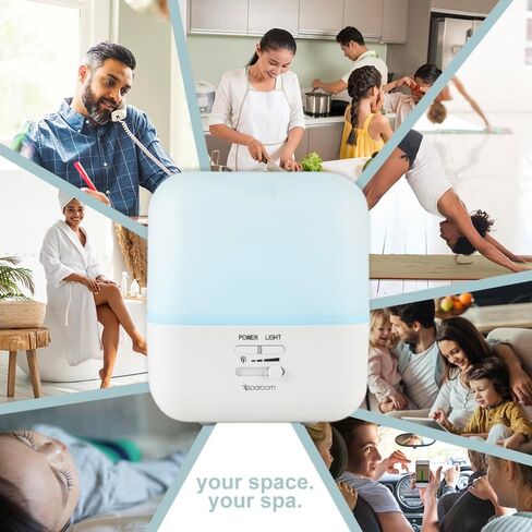 SpaRoom GuardianAir Humidifier Aromatherapy Ultrasonic Misting Essential Oil Diffuser with Adjustable Mist, 400 mL Water Capacity in Saudi Arabia