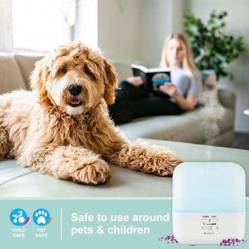 SpaRoom GuardianAir Humidifier Aromatherapy Ultrasonic Misting Essential Oil Diffuser with Adjustable Mist, 400 mL Water Capacity in Saudi Arabia