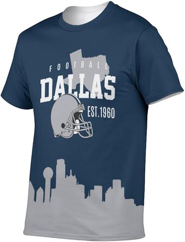 Men's Football T-Shirts Short Sleeve Crewneck City Skyline Shirt Sports Tee Fan Apparel in Saudi Arabia