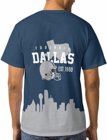 Men's Football T-Shirts Short Sleeve Crewneck City Skyline Shirt Sports Tee Fan Apparel in Saudi Arabia