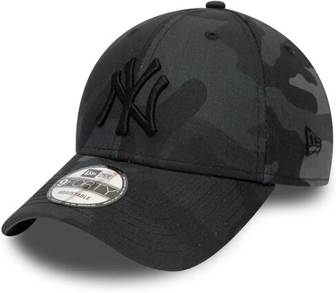 New Era Mens 9forty Camo Yankees Baseball Cap Black in Saudi Arabia