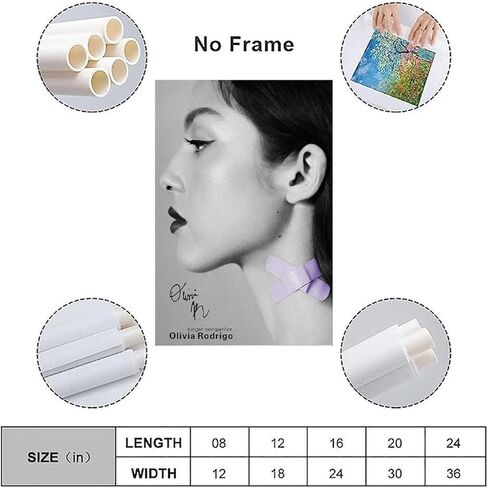 ملصق NaSsui Olivia ملصق Rodrigo Singer غطاء ألبوم الموسيقى ملصق جدار ديكور فني قماش غرفة النوم ديكور فني نمط غير مؤطر 12x18 بوصة (30x45 سم) in Kuwait