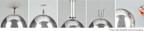 EISCO Electrostatics Kit, 7 Pieces - Designed to be Used with Van De Graaff & Wimshurst Machines in Saudi Arabia