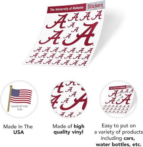 ملصقات Desert Cactus University of Alabama Crimson Tide Bama UA شارات الفينيل وزجاجة مياه للكمبيوتر المحمول وقصاصات السيارة T3 (النوع 3 C) in Kuwait