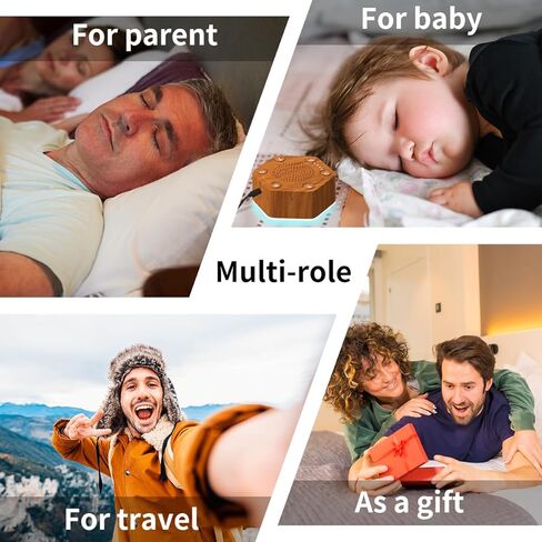 آلات ضوضاء بيضاء عالية الدقة 30 صوتًا مهدئًا فريدًا غير متكرر 12 لونًا ضوء ليلي 4 مؤقتات سطوع 10 مستويات مستوى صوت 32 مستوى ووظيفة الذاكرة in Kuwait