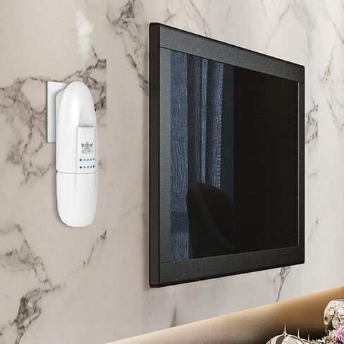 موزع روائح يصل إلى 500 قدم مربع - قابس بتقنية النانو في الزيوت العطرية (زر) - للمنزل والمكتب - موزع روائح زيت صامت وبدون ماء in Kuwait