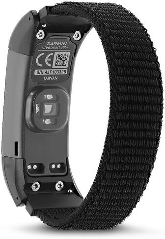 حزام الساعة متوافق مع أحزمة بديلة Garmin vivosmart HR/HR+ - حزام من النايلون المنسوج مزود بخطاف وحلقة in Kuwait