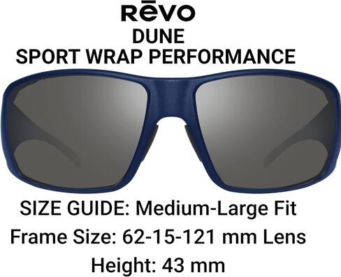 Revo Sunglasses Dune: Polarized Lens with Large Sport Wrap Side Shield Frame in Saudi Arabia