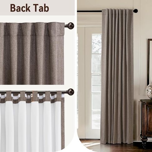 100% Blackout Shield Blackout Curtains 84 Inch Length 2 Panels Set Blackout Curtains for Bedroom Thermal Curtains for Summer Textured Room Darkening Curtains for Living Room,W50 X L84,Mocha in Saudi Arabia