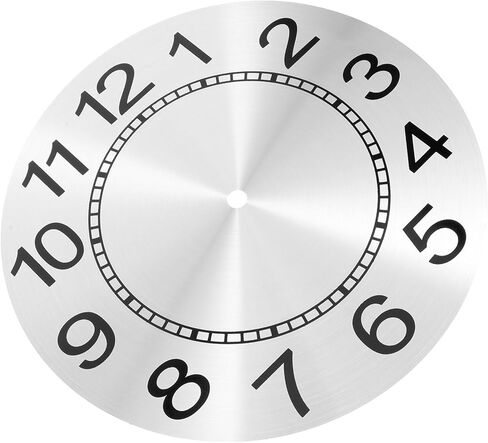 jojofuny Aluminum Silver Wall Clock Face for DIY, Wall Clock Dial DIY Clock Dial Plate Replacement Clock Dial Digital Clock Dial Clock Accessory Rose Gold in Saudi Arabia