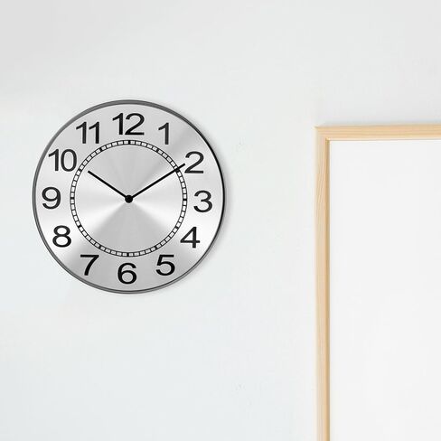 jojofuny Aluminum Silver Wall Clock Face for DIY, Wall Clock Dial DIY Clock Dial Plate Replacement Clock Dial Digital Clock Dial Clock Accessory Rose Gold in Saudi Arabia