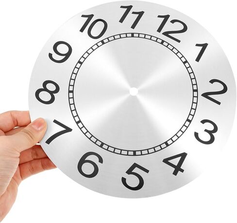 jojofuny Aluminum Silver Wall Clock Face for DIY, Wall Clock Dial DIY Clock Dial Plate Replacement Clock Dial Digital Clock Dial Clock Accessory Rose Gold in Saudi Arabia
