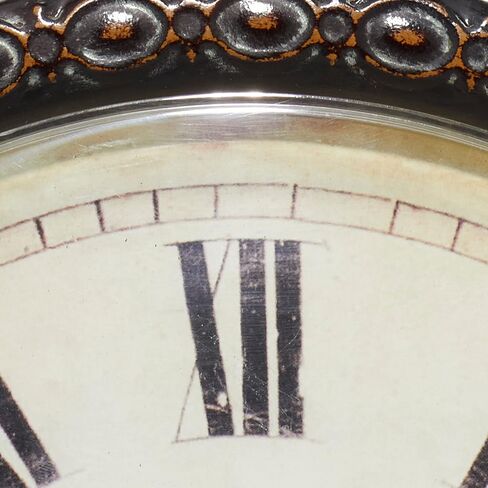 Deco 79 Metal Scroll Clock, 11" x 3" x 17", Brown in Saudi Arabia