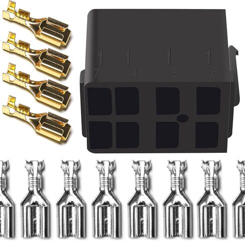 الروك التبديل التوصيل توصيل الإسكان تنظيم صندوق المقبس ARB Carling مع 6.3 مللي متر 14-16AWG الذهب والفضة أنثى المجرف موصل المحطة-1 مجموعة in Kuwait