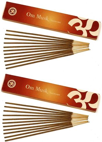 Patchouli Om Incense Works Natural Fragrance Incense Sticks 2 Pack 15gm per Box in Saudi Arabia