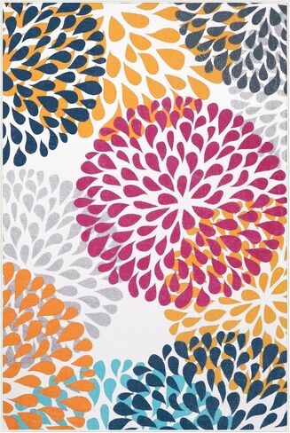 Washable Entryway Rugs Indoor - 2x3 Small Non-Slip Kitchen Rugs for Bedroom Botanical Print Floor Doormat for Bathroom Laundry Room Living Room Kids Room Multi Color in Saudi Arabia