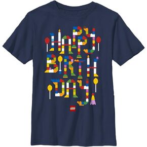 Fifth Sun Kids' Lego Iconic Build Birthday Boys Short Sleeve Tee Shirt