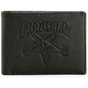 Thrasher Skate Goat Leather Wallet - Black