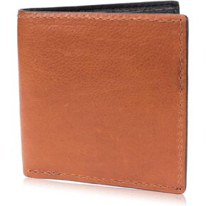 Brown Genuine Leather Hipster Wallet Handmade with 12 Card Slots