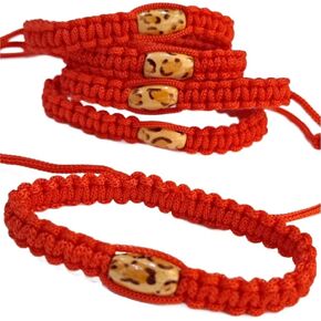 Thai Sawasdee 5 Pieces Adjustable Braided Rope Bracelet for Men and Women Woven Lucky Red Amulet String Bracelets Gift for Friendship Couples  Peace & Protection