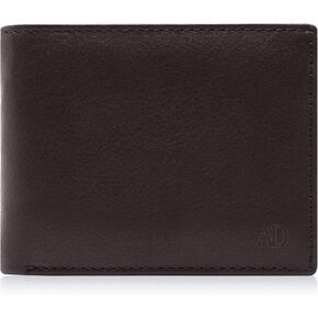 Access Denied REAL LEATHER Slim Bifold Wallets For Men - Minimalist Card Holder Thin Mens Wallet RFID Gifts For Him
