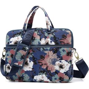 kayond Black C Rose Patten water resistant Laptop Shoulder Messenger Bag Case Sleeve for 12 Inch 13 Inch Laptop,Laptop Briefcase