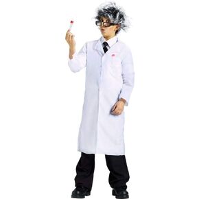 Fun World White Lab Coat Costume, Size Large 12-14