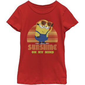 Fifth Sun Rise of Gru Sunshine Minion Girls Short Sleeve Tee Shirt