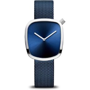 ساعة بيرينغ للنساء انالوج كوارتز بيبل كوليكشن بسوار ستانلس ستيل وكريستال الياقوت 18034-XXX in Kuwait