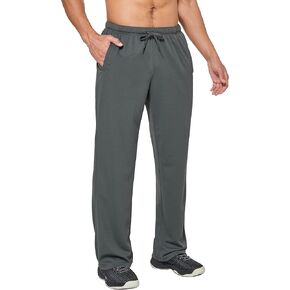 فيدوسينغ سروال رياضي للرجال خفيف الوزن شبكي مفتوح من الأسفل بقصة فضفاضة للتمارين الرياضية مع جيوب in Kuwait