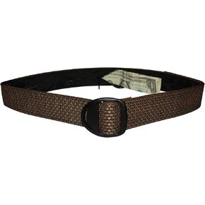 Bison Designs Crescent Money 38mm USA Made Travel Belt, Brickyard, Medium/38-Inch in Kuwait