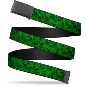 Buckle-Down Men's Web Belt Weed, Multicolor, 1.5" Wide-Fits up to 42" Pant Size