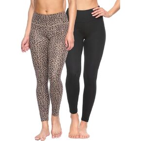 Felina Sueded Athleisure Performance Legging Womens Leggings w/Slimming Waist Band, Style: C3690, Yoga Pants in 1 or 2 Pack