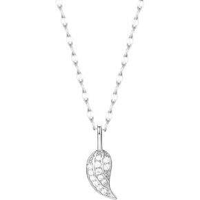 Forever Fervent Angel Wing Pendant Necklace | 16.5''+2'' | Petite Mini Protection Charm | Memorial - Funeral - Guardian Angel Jewelry