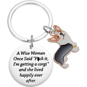 Corgi Gift for Corgi Lovers Women Girls Her Corgi Mom Merchandise Corgi Keychains