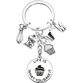 Baking Gifts Christmas Gifts for Baker Thank You Gifts for Bakers Baking Lovers Gift Ideas Cooking Gifts Culinary Gifts for Chefs Cooks Cupcake Keychain Best Baker Gifts Graduation Kitchen Presents